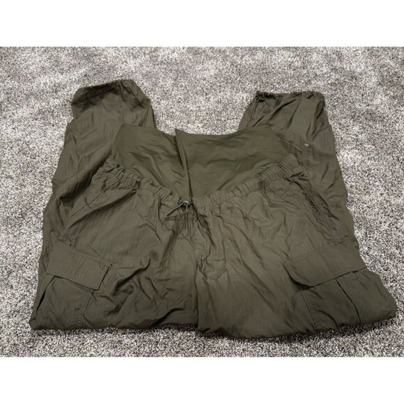 ‼️SOLD‼️Paisley Sky Olive Green Maternity Track Pants - Picture 2 of 6